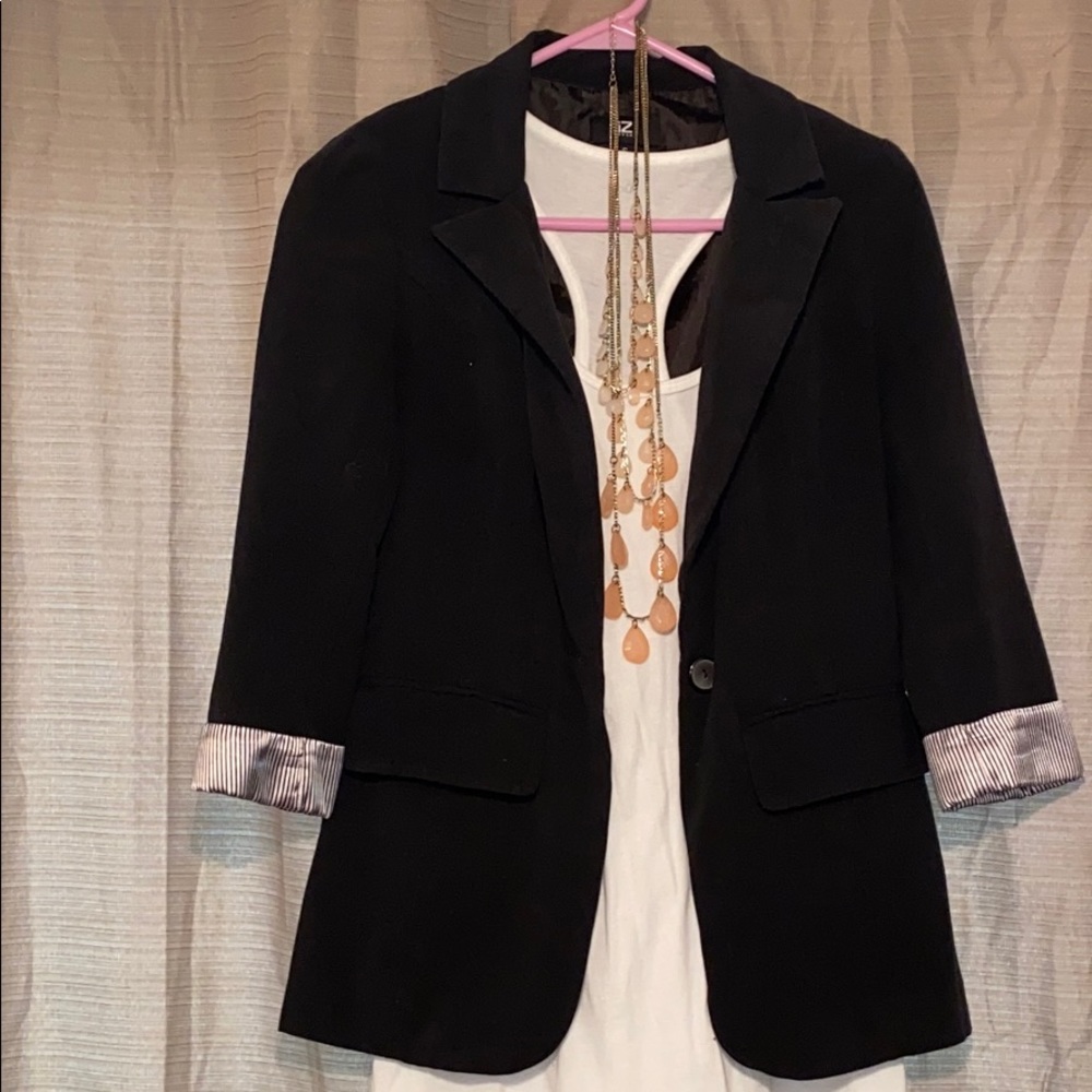 Black blazer.